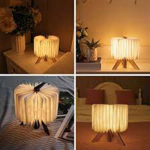 R-shape Foldable Light - 2 sizes foldable R Shape side lamps. 3 shades of light white/yellow/orange. Close then open to change between shades. There is one option for auto shade color changer. USB wire included for charging. Small: 18.9cm*9.2cm*2.5cm Big : 24.9cm*13.3cm*2.5cm