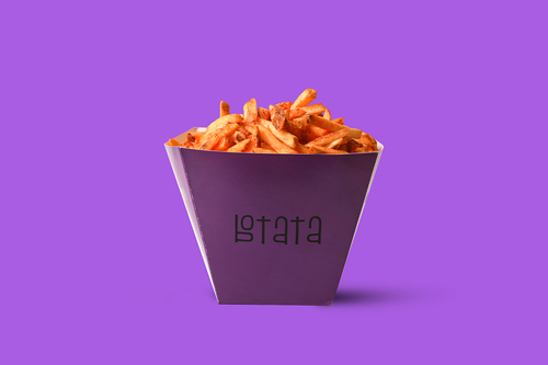 Purple Bucket - The ultimate Botata Purple Bucket with four complementary sauces and toppings, perfect for a gathering. Our purple bucket is made to last.