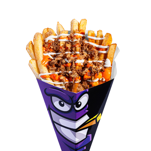 صلصة بوتاتا X صوص الرانش X بصل مقرمش - Fresh & Crispy Botata with Botata Sauce And Ranch Sauce Topped With Crispy Onions