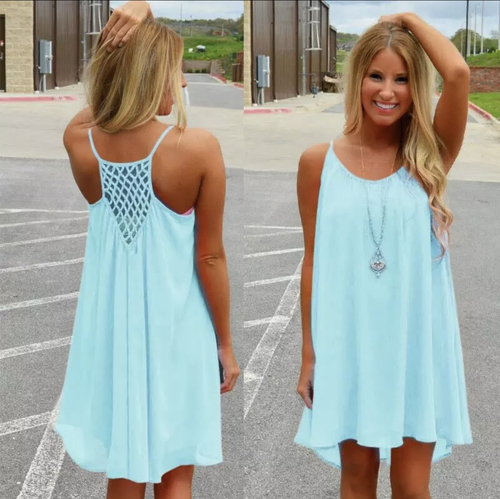 Beach coverup light blue