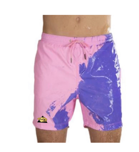 Changing colors shorts pink burble