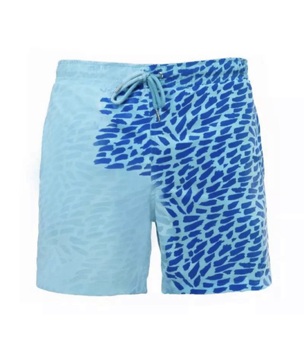 Changing colors shorts blue with spots