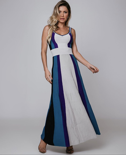 Blue maxi dress