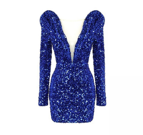 Glitter blue dress