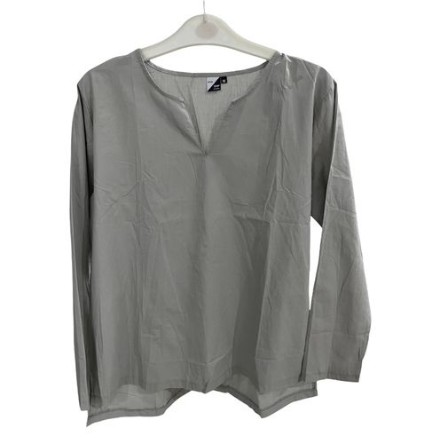 Light cotton blouse gray