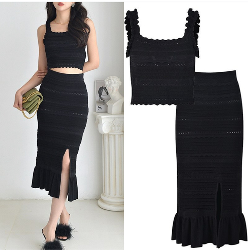 Set top with skirt sandro style