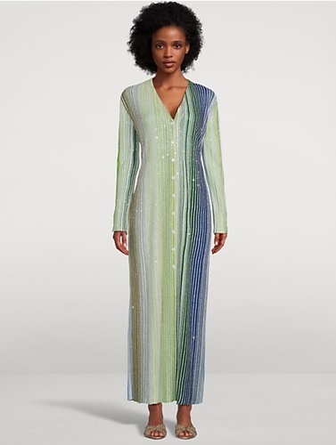 Cardigan Missoni style green