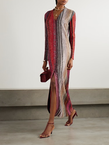 Cardigan Missoni style red