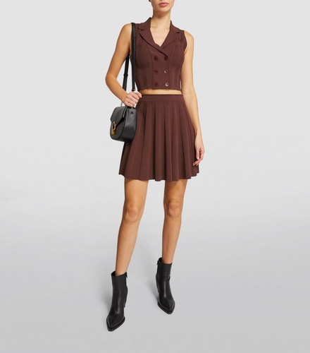 Set skirt with top brown
