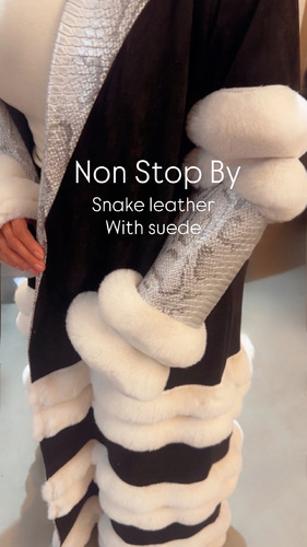 بشت شامواه اسود مع جلد حيّه