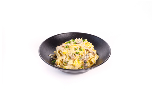 MIXED CHEESE PASTA - Penne pasta mixed with 4 kinds of cheese, sautèèd mushroom and broccoli  tossed with creamy sauce.