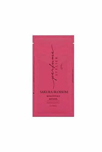 ATELIER - Sakura Blossom REFRESHING TOWEL - A towel Box contain 100 pieces  FLORAL - POWDERY