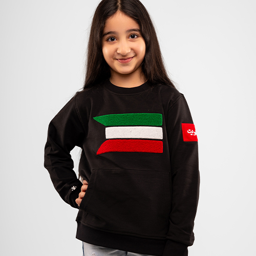 Flag embroidery sweatshirt