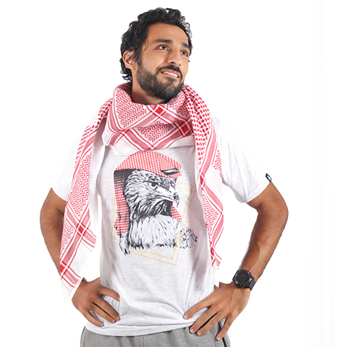 تيشيرت الصقر - ابيض