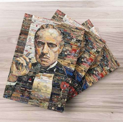 Godfather (Cigar Bands) Notebook - Size: 20x27 cm 80 pages lined