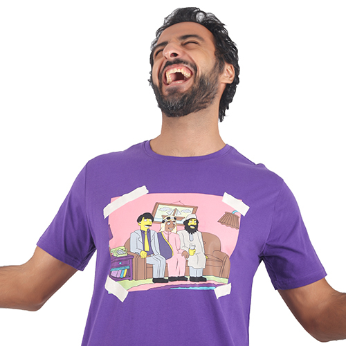 تيشيرت باي باي لندن / بنفسجي