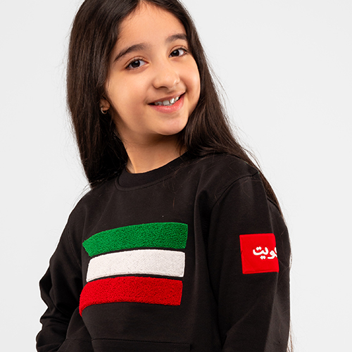 سويت شيرت العلم تطريز