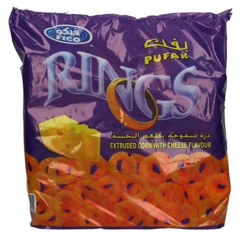 Fico Pufak Rings Cheese 18g 20Pcs