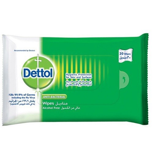 Dettol Original AntiBacterial Skin Wipes 20s