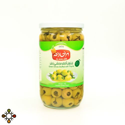 Green olives stuffed with thyme dreams