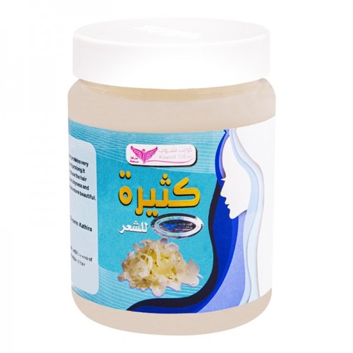 A lot of white mixture for hair