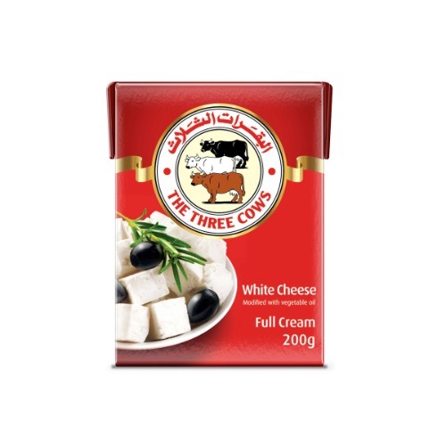 The Three Cows White Cheese Full Fat 200 g - The Three Cows White Cheese Full Fat 200 g