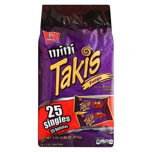 Mini Takis Fuego 25 Pieces X 35 g - Mini Takis Fuego 25 Pieces X 35 g