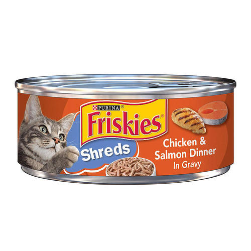 Friskies Shreds Chicken And Salamon Dinner 156 g - Friskies Shreds Chicken And Salamon Dinner 156 g