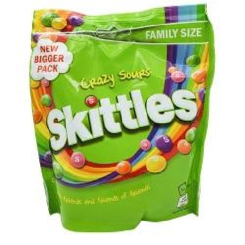 Skittles Crazy Sour Family Size 196 g - Skittles Crazy Sour Family Size 196 g