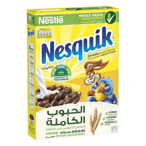 Nesquik Cereals Chocolate Flavoured 375 g - Nesquik Cereals Chocolate Flavoured 375 g