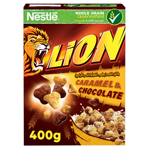 Nestle Lion Cereals Caramel And Chocolate 400 G - Nestle Lion Cereals Caramel And Chocolate 400 G