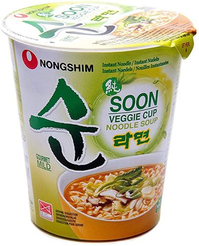 Korean Indomi Soon Veggie Cup Noodles 67 g - Korean Indomi Soon Veggie Cup Noodles 67 g