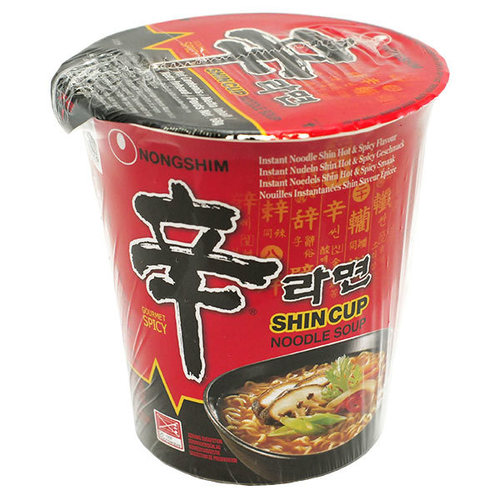 Korean Indomi Red Shin Cup Noodles 68 g - Korean Indomi Red Shin Cup Noodles 68 g