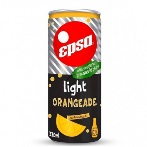 Epsa Light Orangeade Carbonated 330 ML - Epsa Light Orangeade Carbonated 330 ML