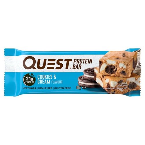 Quest Protein Bar Cookies & Cream Flavour 60 g - Quest Protein Bar Cookies & Cream Flavour 60 g