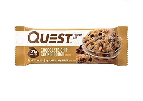 Quest Protein Bar Chocolate Chip Cookie Dough Flavour 60 g - Quest Protein Bar Chocolate Chip Cookie Dough Flavour 60 g