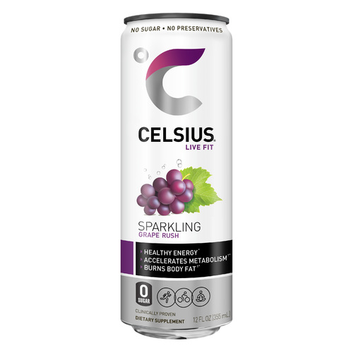 Celsius Sparkling Grape Rush 355 ml - Celsius Sparkling Grape Rush 355 ml