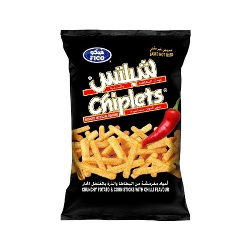 Fico Chiplets Crunchy Potato & Corn Sticks  Chilli 15 g - Fico Chiplets Crunchy Potato & Corn Sticks  Chilli 15 g