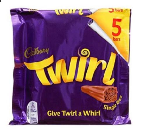 Twirl Cadbury 5 Bar 521 g - Twirl Cadbury 5 Bar 521 g