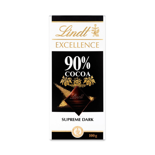 Lindt Excellence Supreme Dark 90% COCOA Swiss Made 100 g - Lindt Excellence Supreme Dark 90% COCOA Swiss Made 100 g