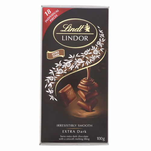 Lindt Lindor Extra Dark 100 g - Lindt Lindor Extra Dark 100 g