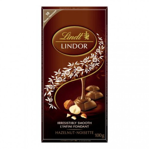 Lindt Lindor Hazelnuts Chocolate 100 g - Lindt Lindor Hazelnuts Chocolate 100 g