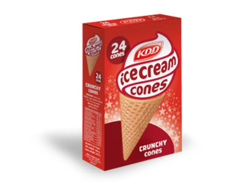 KDD Ice Cream Crunchy Cones 333 g - KDD Ice Cream Crunchy Cones 333 g