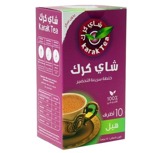 Karak Tea Cardamon Unsweetened 10 Sticks 140 G - Karak Tea Cardamon Unsweetened 10 Sticks 140 G