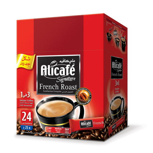 Alicafe French Roast 3 in 1 Coffee 24 Sachets X 25 G - Alicafe French Roast 3 in 1 Coffee 24 Sachets X 25 G