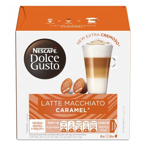 Nescafe Dolce Gusto Caramel Latte Macchiato 16 Capsules - Nescafe Dolce Gusto Caramel Latte Macchiato 16 Capsules