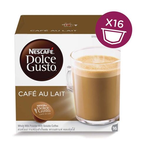 Nescafe Dolce Gusto CAFÉ AU LAIT 16 Capsules - Nescafe Dolce Gusto CAFÉ AU LAIT 16 Capsules