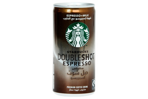 STARBUCKS Double Shot Espresso With Milk 200 ML - STARBUCKS Double Shot Espresso With Milk 200 ML