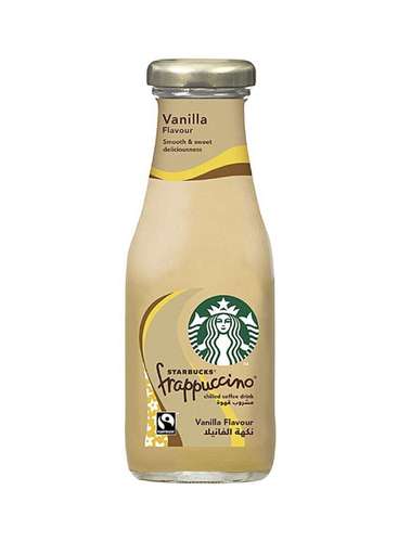 STARBUCKS Frappuccino Vanilla Flavour Coffee Drink 250 ML - STARBUCKS Frappuccino Vanilla Flavour Coffee Drink 250 ML