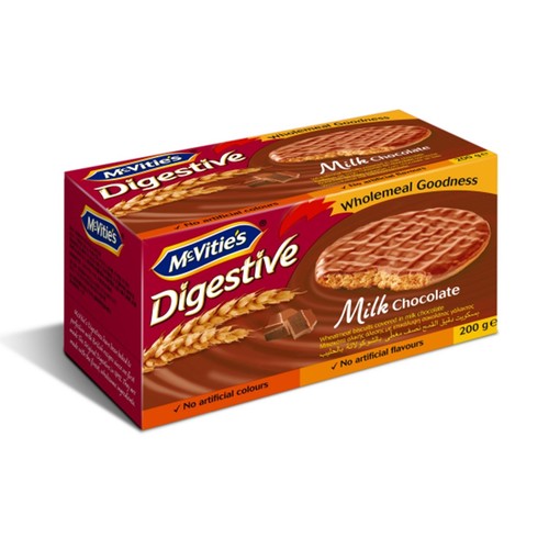 Mcvitie's Digestive Milk Chocolate Biscuits 200 g - Mcvitie's Digestive Milk Chocolate Biscuits 200 g